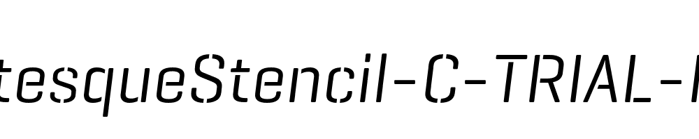 GeogrotesqueStencil-C-TRIAL-Rg-Italic