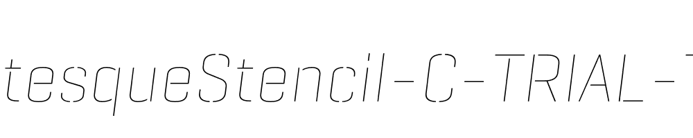 GeogrotesqueStencil-C-TRIAL-Th-Italic