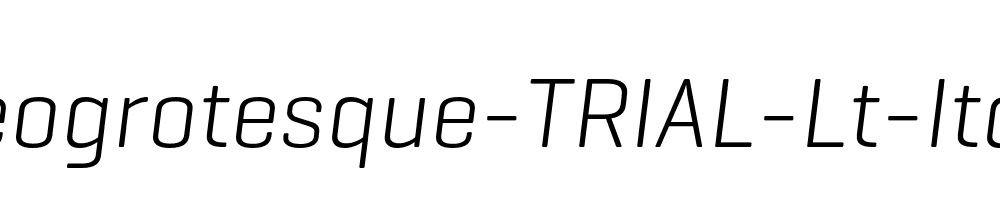 Geogrotesque-TRIAL-Lt-Italic