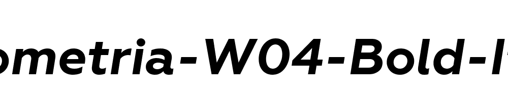 Geometria-W04-Bold-Italic