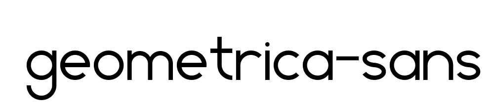 Geometrica Sans