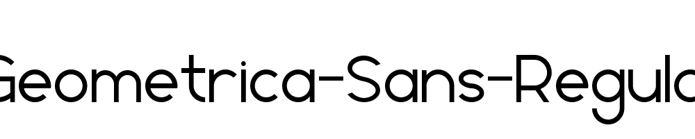 Geometrica-Sans-Regular