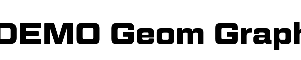  DEMO Geom Graphic Bold Regular