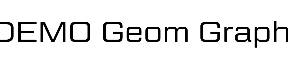  DEMO Geom Graphic Light Regular