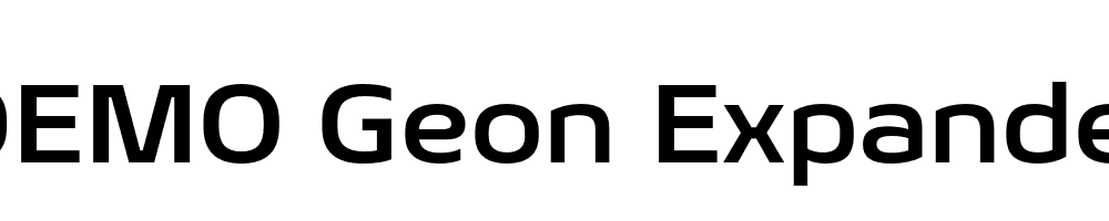  DEMO Geon Expanded Bold Regular