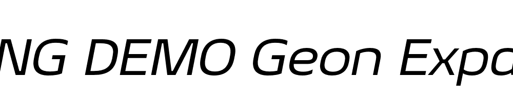  DEMO Geon Expanded Italic