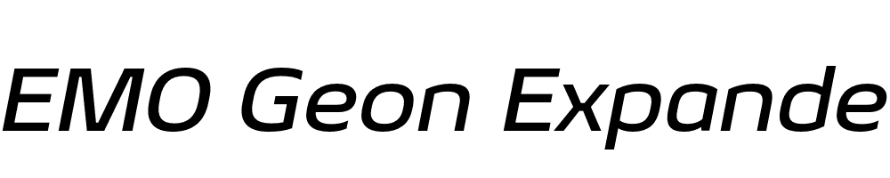  DEMO Geon Expanded Medium Italic