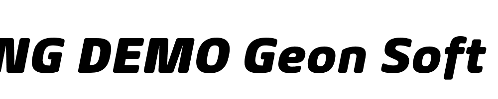  DEMO Geon Soft Black Italic