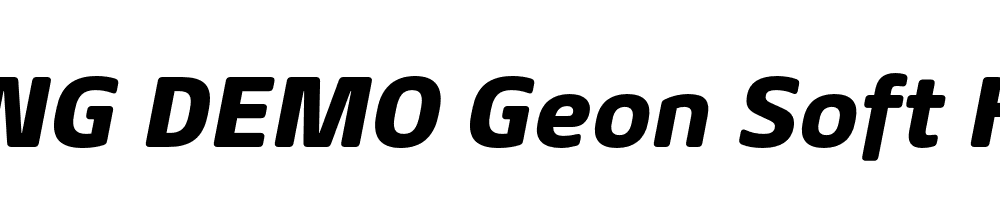  DEMO Geon Soft Heavy Italic