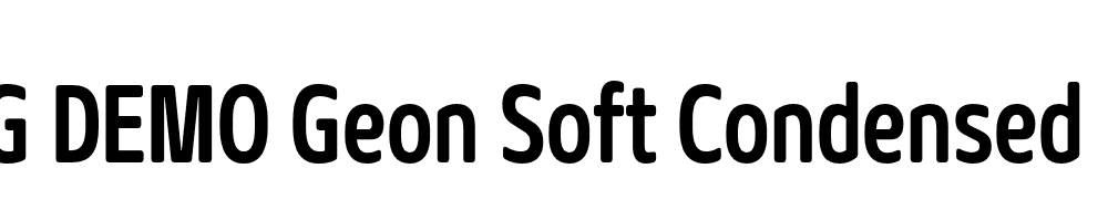  DEMO Geon Soft Condensed Bold Regular