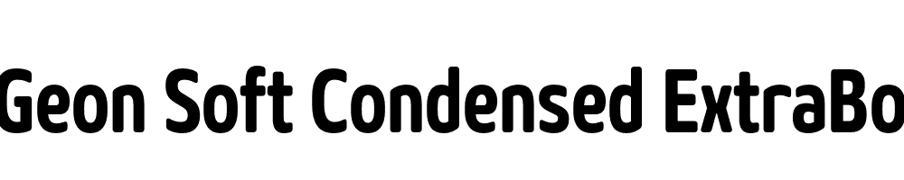  DEMO Geon Soft Condensed ExtraBold Regular