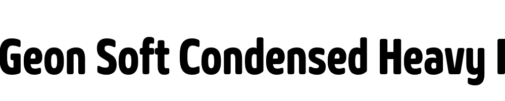  DEMO Geon Soft Condensed Heavy Regular