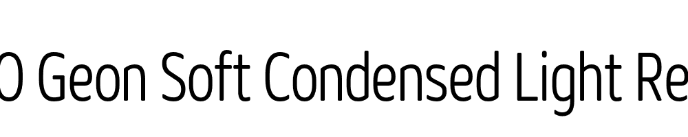  DEMO Geon Soft Condensed Light Regular