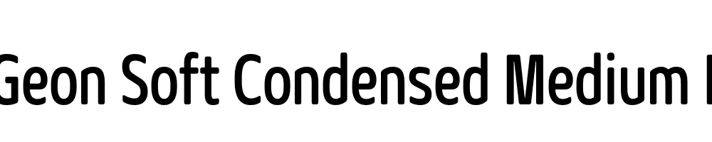  DEMO Geon Soft Condensed Medium Regular