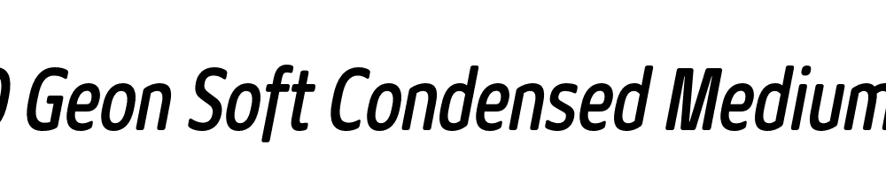  DEMO Geon Soft Condensed Medium Italic