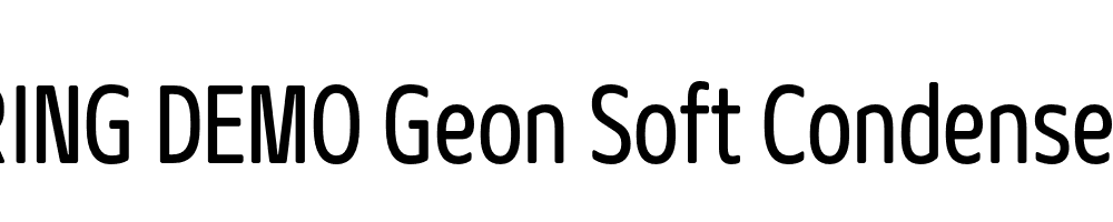  DEMO Geon Soft Condensed Regular