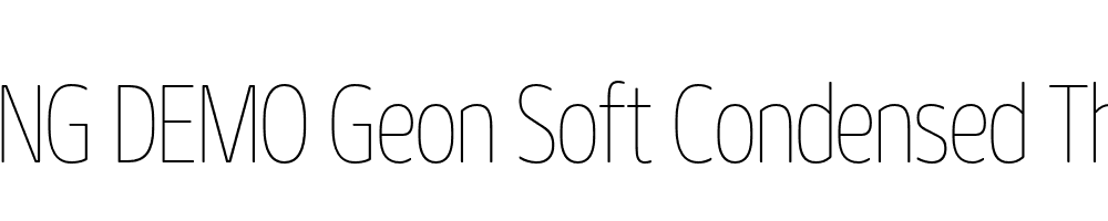  DEMO Geon Soft Condensed Thin Regular