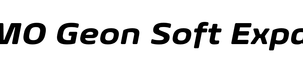  DEMO Geon Soft Expanded Heavy Italic