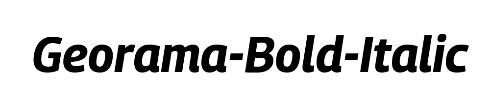 Georama-Bold-Italic