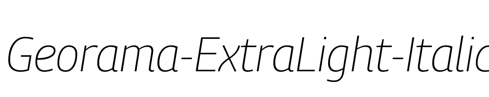 Georama-ExtraLight-Italic