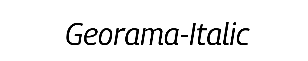 Georama-Italic