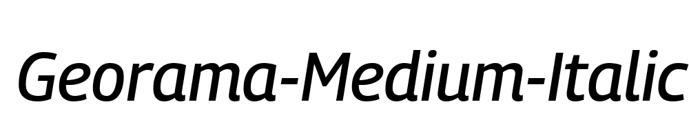 Georama-Medium-Italic