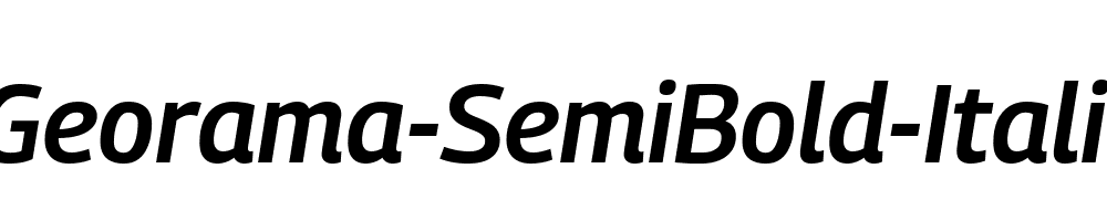 Georama-SemiBold-Italic