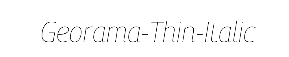 Georama-Thin-Italic