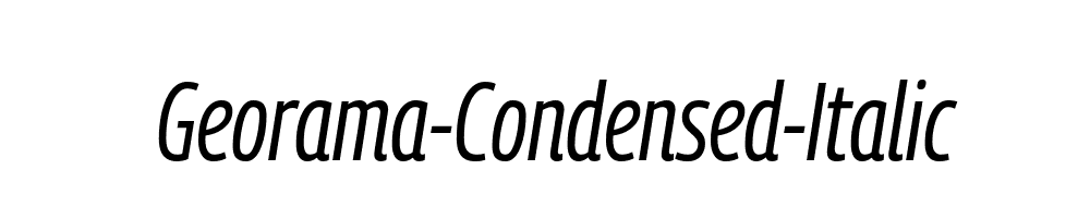 Georama-Condensed-Italic