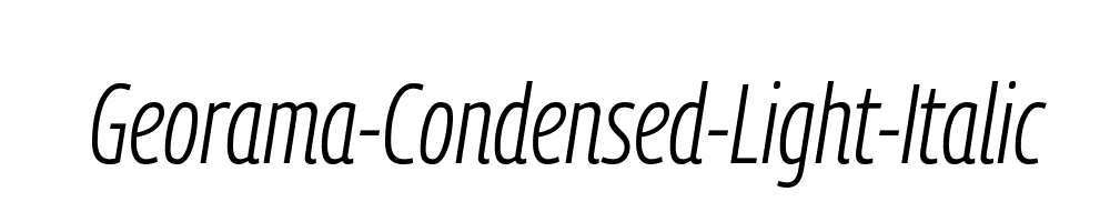 Georama-Condensed-Light-Italic