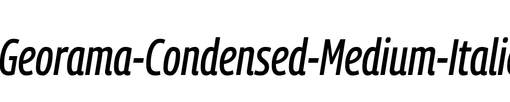 Georama-Condensed-Medium-Italic