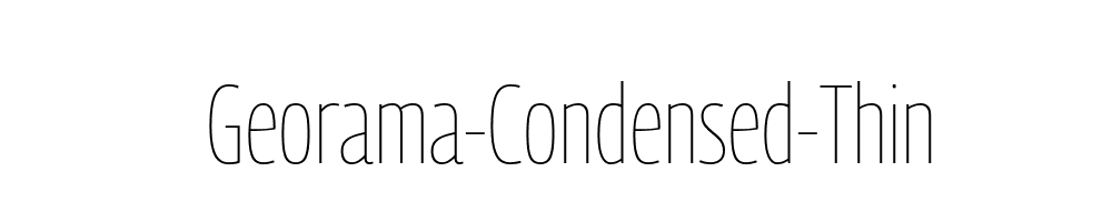 Georama-Condensed-Thin