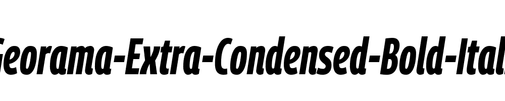 Georama-Extra-Condensed-Bold-Italic