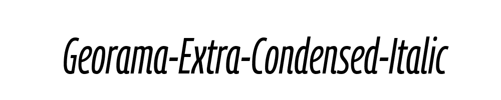 Georama-Extra-Condensed-Italic