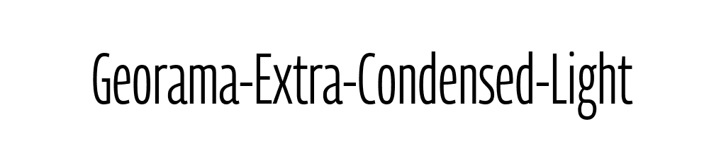 Georama-Extra-Condensed-Light