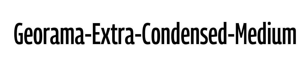 Georama-Extra-Condensed-Medium