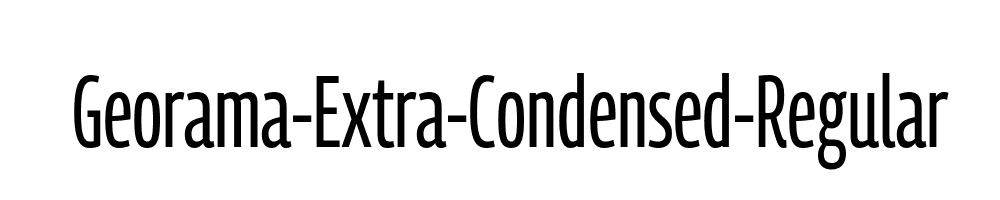 Georama-Extra-Condensed-Regular