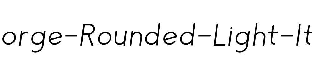 George-Rounded-Light-Italic