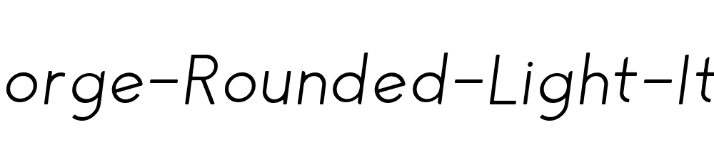 George-Rounded-Light-Italic