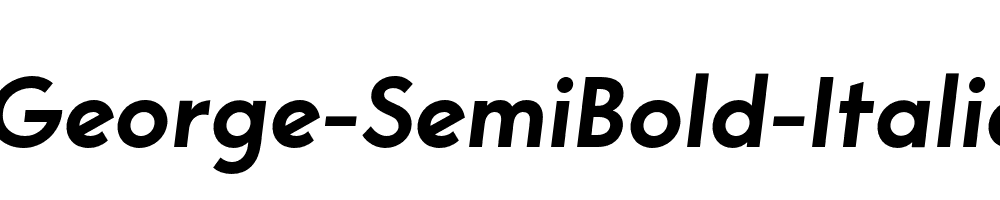 George-SemiBold-Italic