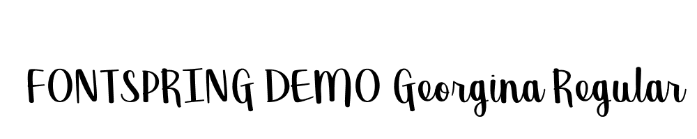  DEMO Georgina Regular