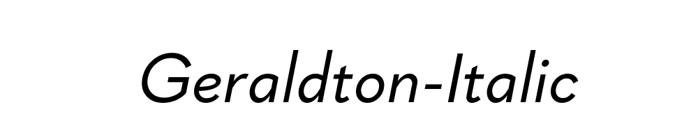 Geraldton-Italic