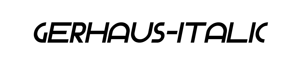 Gerhaus-Italic