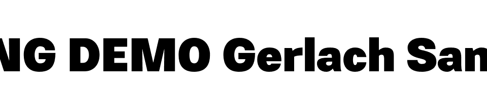  DEMO Gerlach Sans 800 Black