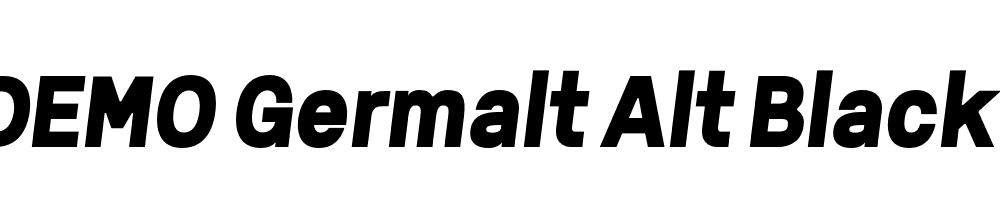 FSP DEMO Germalt Alt Black Italic