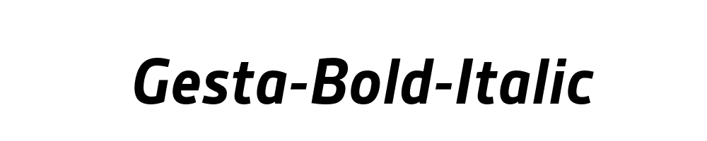 Gesta-Bold-Italic