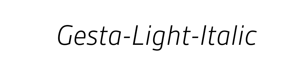 Gesta-Light-Italic