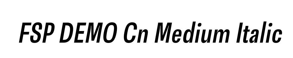 FSP DEMO Cn Medium Italic