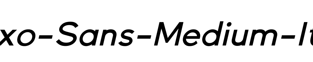 Gexo-Sans-Medium-Italic