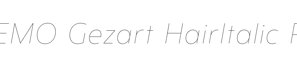 FSP DEMO Gezart HairItalic Regular